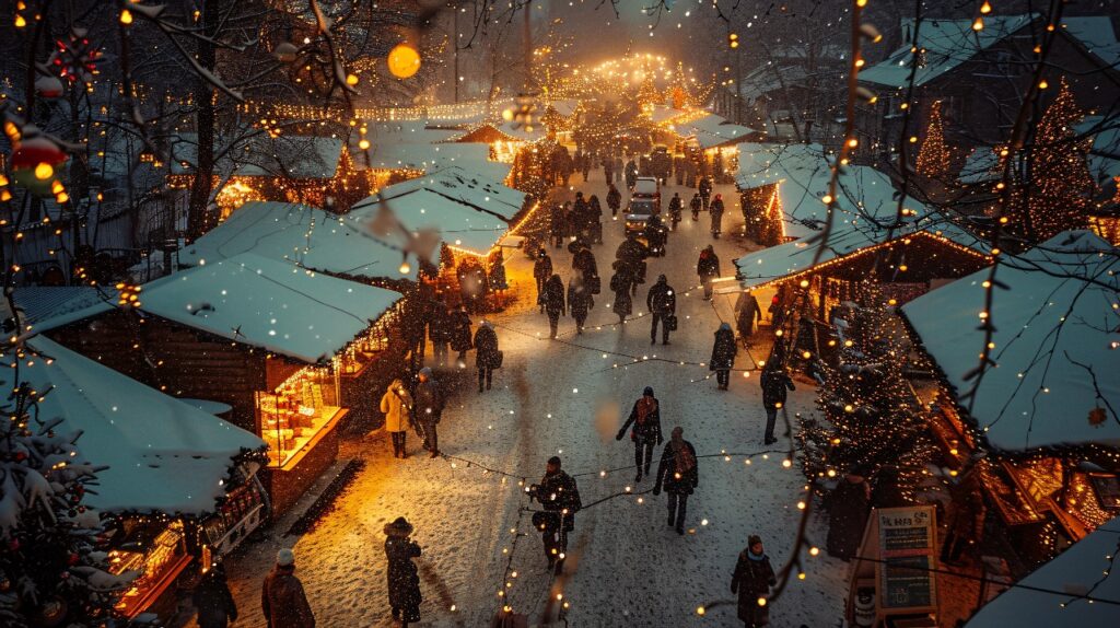 Christmas market in the Ravenna Gorge